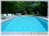 Stunning 10x5m Pool with Roman end steps overlooking the Vineyards of Duras