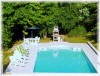 Stunning 10x5m Pool with Roman end steps overlooking the Vineyards of Duras