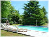 Stunning 10x5m Pool with Roman end steps overlooking the Vineyards of Duras